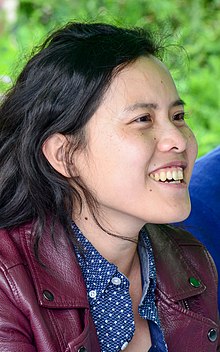 Kim Fu at the Eden Mills Writers' Festival in 2018