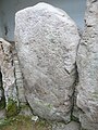 Leftmost of three central stones, Knockmany Chambered Tomb, Co. Tyrone