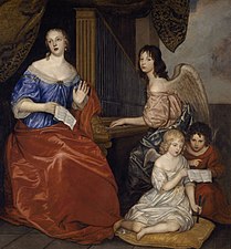 Peter Lely, Louise de La Vallière e i suoi figli, olio su tela