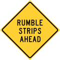 W17-2T Rumble strips ahead