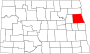 Grand Forks County map