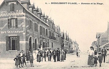 L'avenue de la plage vers 1910.