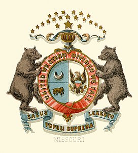 Coat of arms of Missouri at Historical coats of arms of the U.S. states from 1876, by Henry Mitchell (restored by Godot13)