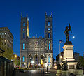 La basilique et le monument à Maisonneuve