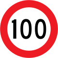 (R1-1.1) 100 km/h speed limit