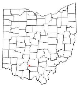 Location of Bainbridge, Ross County, Ohio