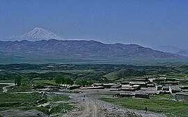 Çetenli with Mount Ararat in the distance