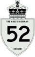 King's Highway 52 marker