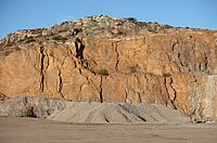 Rixö red granite quarry in Lysekil, Sweden