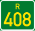 Regional route R408 shield