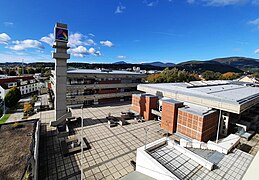 Blick vom Gymnasium auf das Schulzentrum Weiz