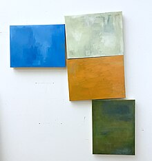 Painting on four canvases