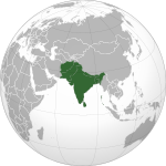South Asia (orthographic projection)