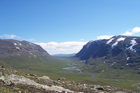 Syterskalet, en U-dal i Norra Storfjället