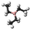 Ball-and-stick model of triethylborane