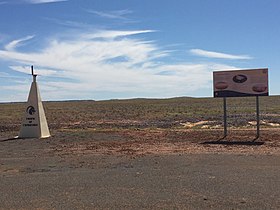 Trópico de Capricornio en la Diamantina Developmental Road, Amaroo, Queensland