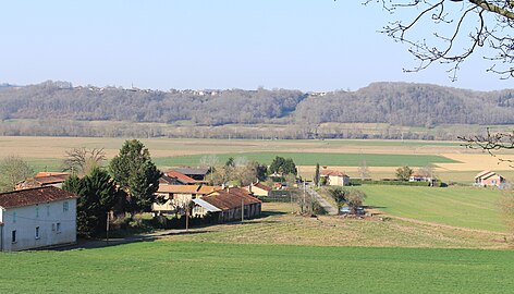 Vue du village de Labarthe.