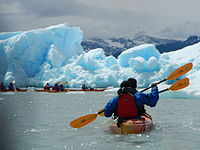 Kayaking in the Upsala Glacier