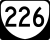 State Route 226 marker