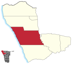 Karte Sesfontein in Namibia