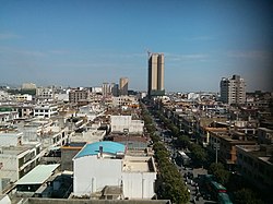 The main road "JinJiangDaDao" of Jieshi Town