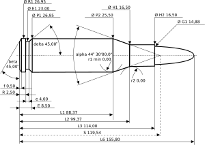 14,5 × 114-mm-Patrone