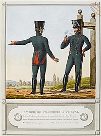 Uniforme du 2e régiment de chasseurs à cheval de la Grande Armée.