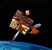 artist's drawing of the ADEOS II satellite