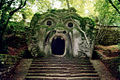 Un mostro del Parco dei Mostri di Bomarzo : L'orco.