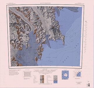 Eisenhower Range am Westrand der Karte