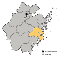 Taizhou – Mappa