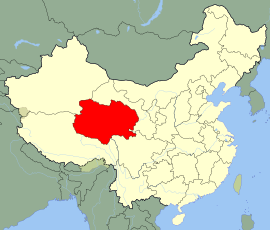 칭하이성 (청해성) 지도