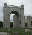 Dongnimmun and Plinths of Yeongeunmun Gate, Seoul after relocation