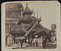 East vestibule of the Great Pagoda (Shwesandaw or Temple of the Golden Hair Relic) at Rangoon, Burma, by John McCosh, 1852