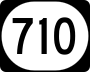 Kentucky Route 710 marker