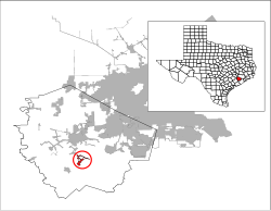 Location of Fairchilds, Texas