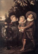 Three Children with a Goat Cart, c. 1620