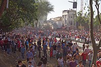 1er juin, les manifestants dans le Park Gezi.