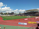 函館市千代台公園陸上競技場（2011年8月）