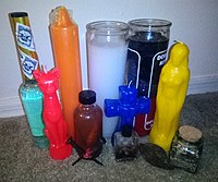 Hoodoo spiritual supplies and candles