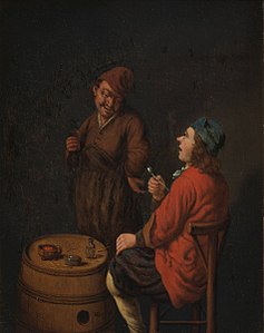 Fumeur et buveur vers 1675, Rotterdam