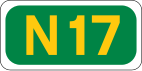 N17 road shield}}