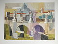 Ponte angelo, Rom (Aquarell)