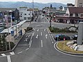 駅舎から駅南側を望む（2018年4月）