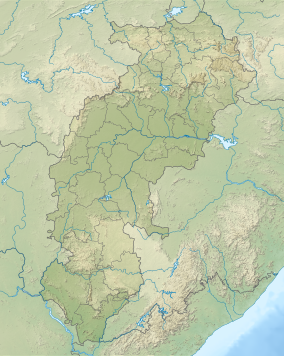 Map showing the location of Kanger Valley National Park
