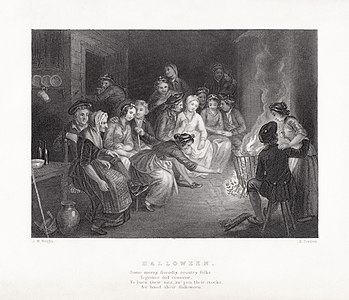Halloween, by John Masey Wright and Edward Scriven (restored by Adam Cuerden)
