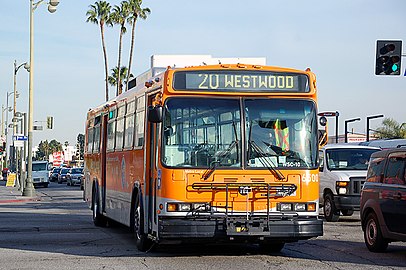 A CNG-powered AN440A standard-floor of LACMTA in Los Angeles, California