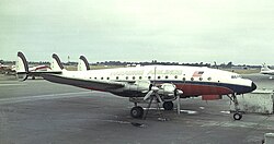 An aircraft parked at at airport