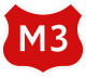 M3 highway shield}}