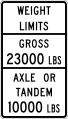 R12-4bT Weight limit, gross XX lbs, axle or tandem XX lbs